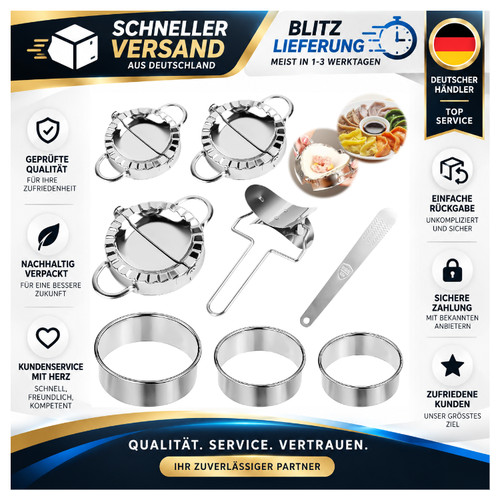 Edelstahl ravioli maker set - edelstahl,